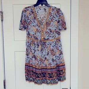 Iris Maxi Floral Boho Dress